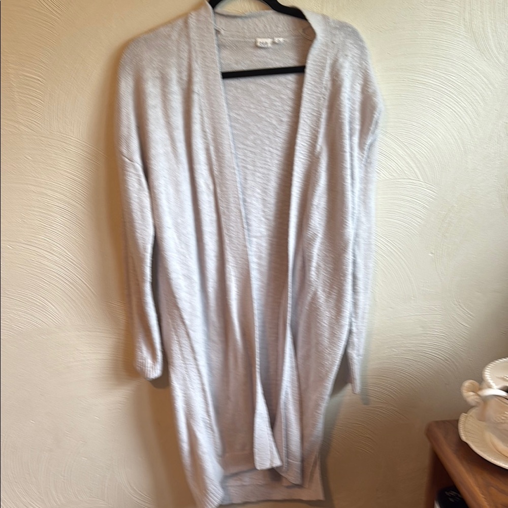 GAP Gray Cardigan Sweater Lightweight Open Front medium tall